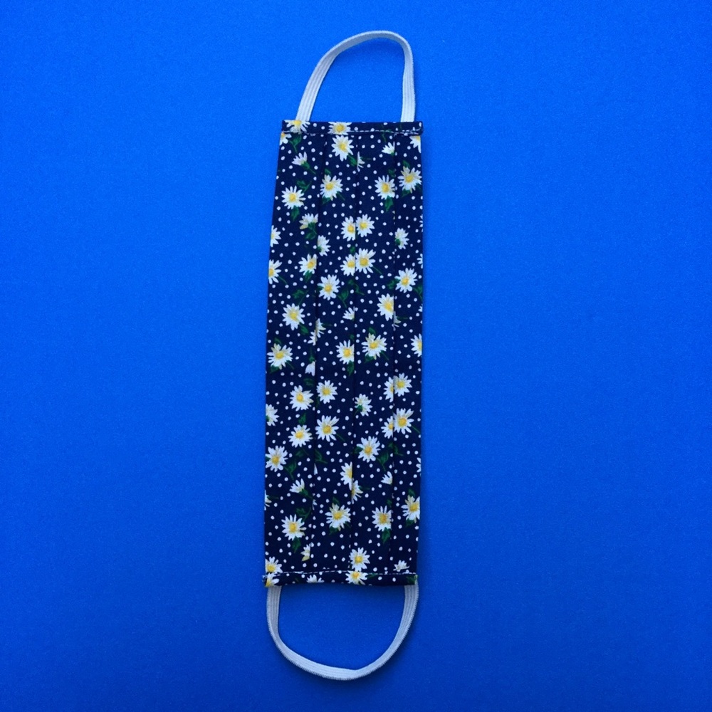 Flower polka dot mask for men and women